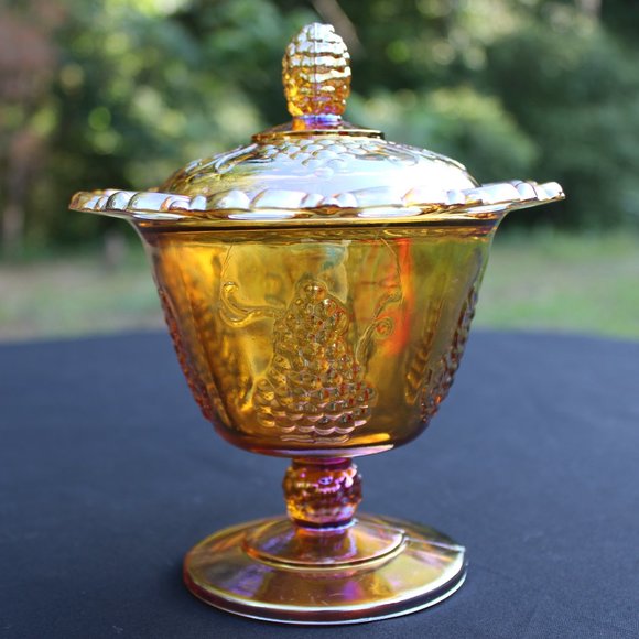 Amber Carnival Candy Dish - Picture 8 of 8